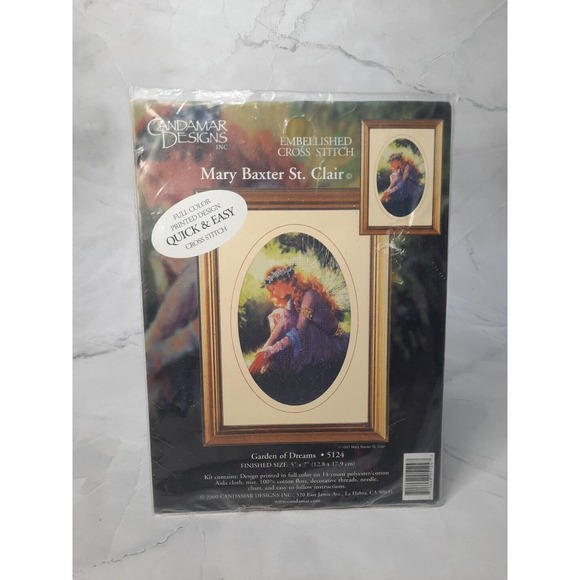 Embellished Cross Stitch Kit - Garden of Dreams - Picture 1 of 5